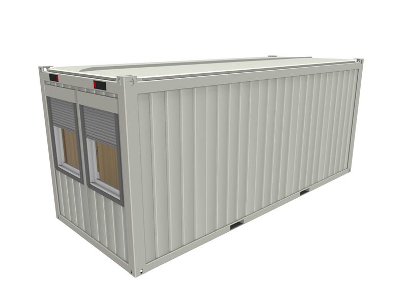 CONTAINEX - Portable office container RAL 9010 Pure White