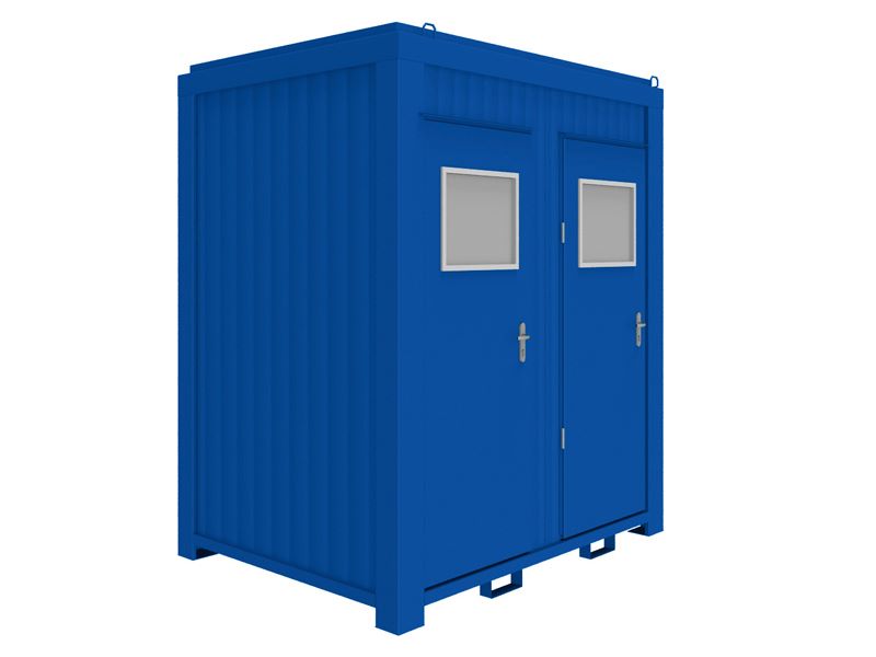 WC – kontejner 8', RAL 5010 enciánová modrá