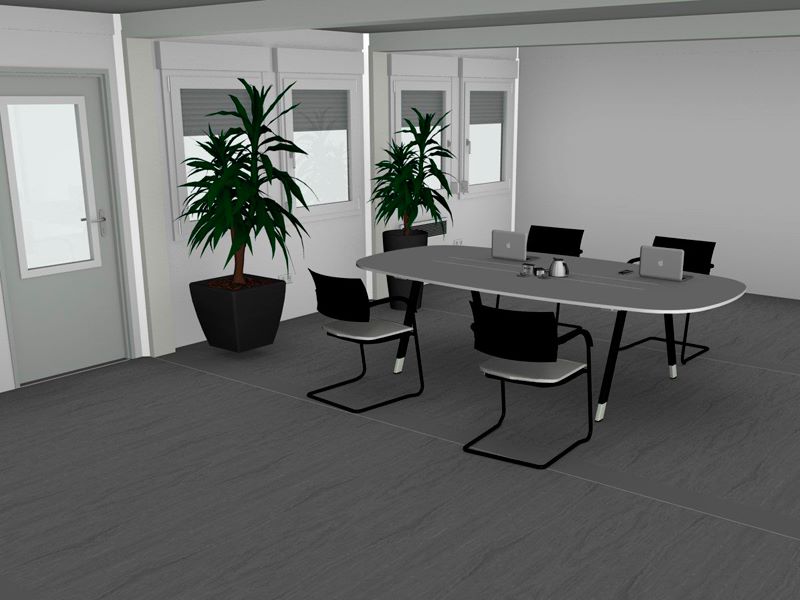 Modular building, 3D Beispiel - internal - 45 m²