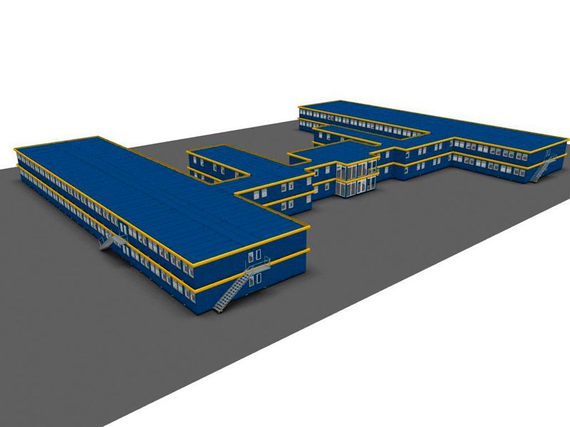 Modular building, 3D Beispiel - internal